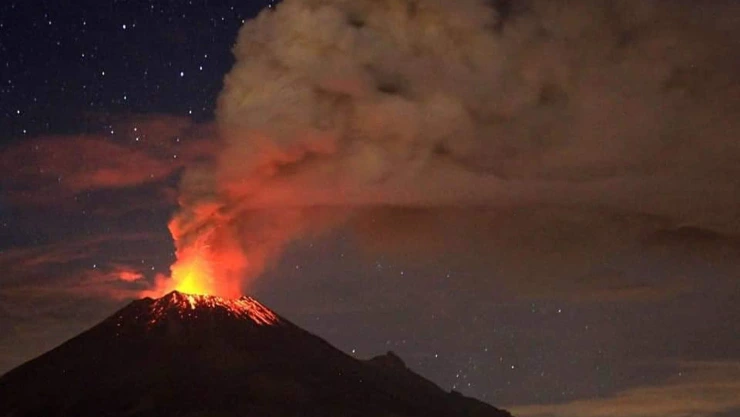explosión volcan popocatépetl