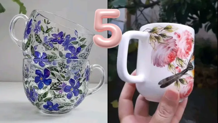 Decoupage Ideas de tazas con flores en ceramica y vidrio.jpg