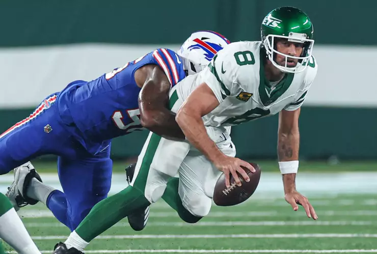 Aaron Rodgers con los Jets