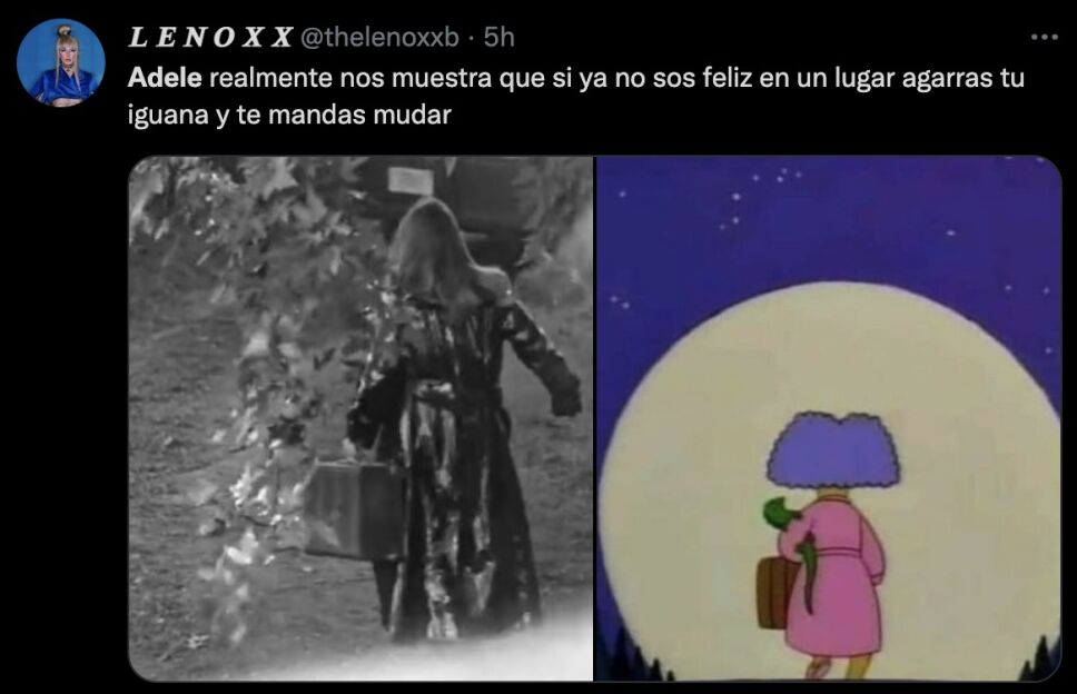 meme del regreso de adele