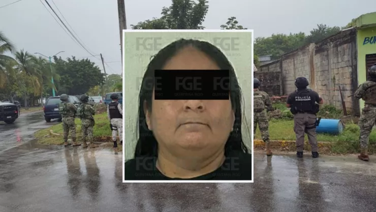 Nancy “N” fue detenida con dosis de mariguana tras cateos en el municipio de Othón P. Blanco.