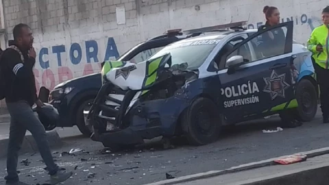 choque patrulla contra grúa constitucoón mexicana
