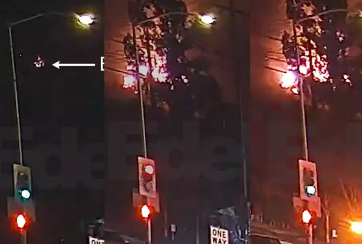 Cámara de seguridad revela como inicio uno de los incendios en California en 2025