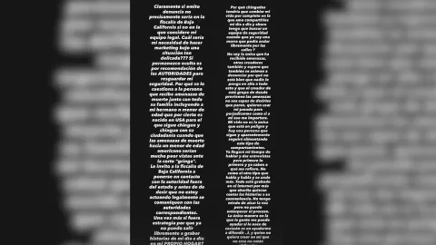 Yeri MUA denuncia amenazas de muerte