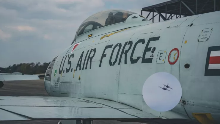 Avión de la Fuerza Aérea de Estados Unidos.