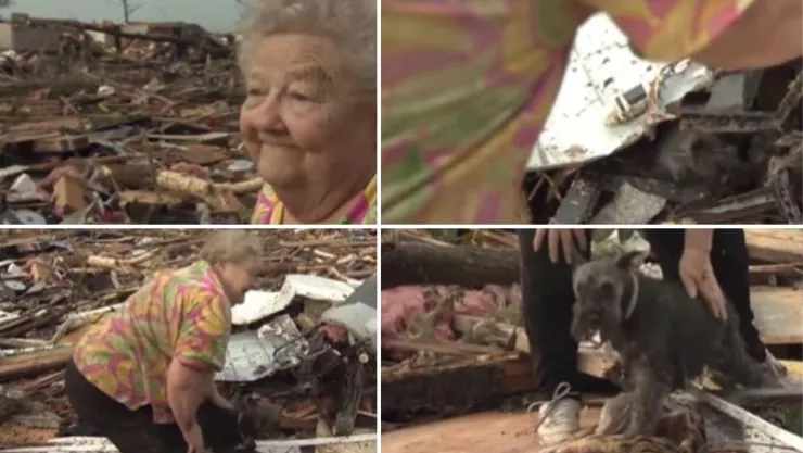 abuelita encuentra a su perrito vivo debajo de los escombros tras un tornado en Oklahoma .jpg