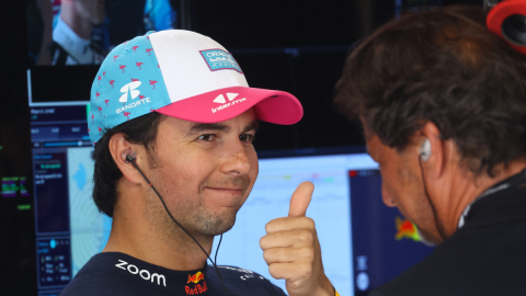 Checo Pérez en la pole del Gran Premio de Miami