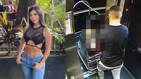 VIDEO Captan a feminicida de Valentina Trespalacios sacando su cuerpo