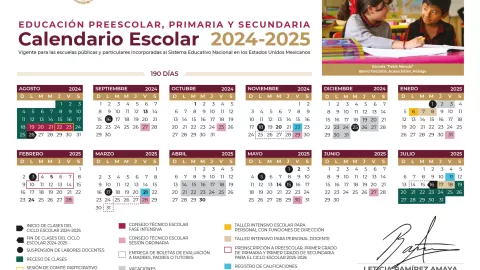 Calendario Escolar 2024-2025 de la SEP