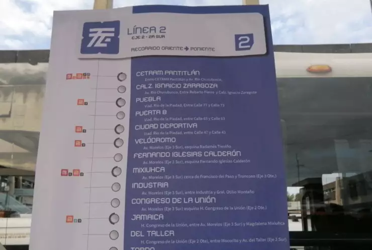 ruta de los camiones rtp pantitlán