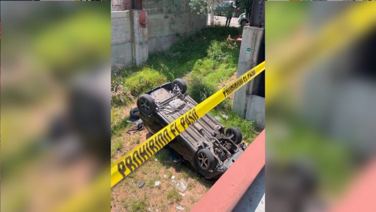 Volcadura en Paseo Constituyentes y El Jacal deja dos lesionados en Querétaro hoy 19 de julio 2026