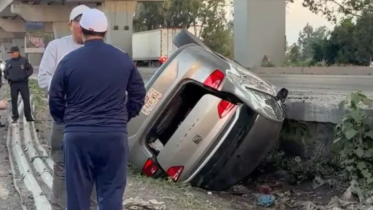 volcadura autopista México-Puebla hoy