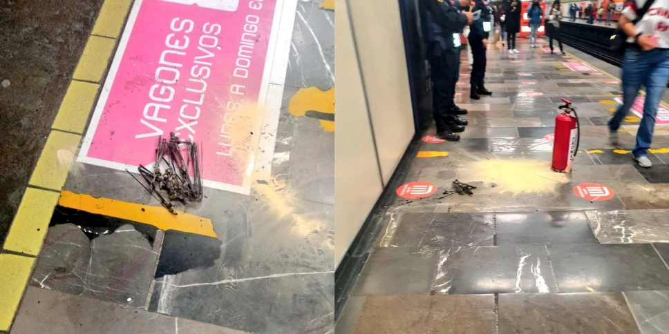 Metro CDMX: Paraguas provoca cortocircuito en Línea 3