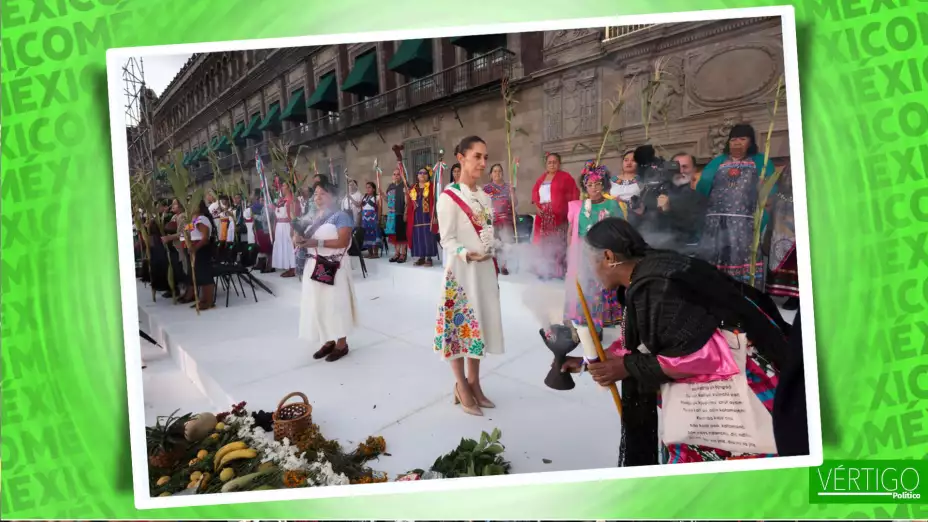 Claudia Sheinbaum en el Zócalo de la CDMX.