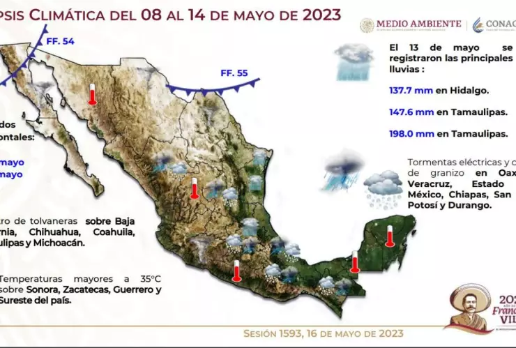 frentes frios méxico
