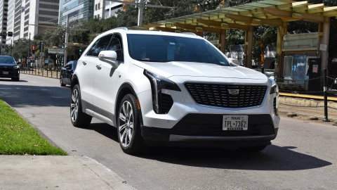 Una camioneta con matrícula de Texas