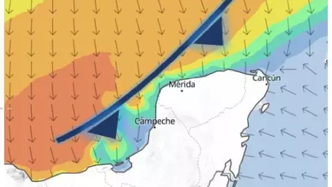 ¡Alerta! Nuevo FRENTE FRÍO en Yucatán: días y zonas más afectadas