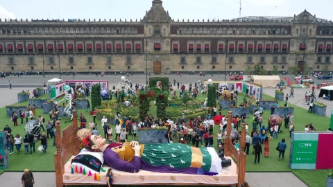 Llega al Zócaño la exposición floral Los colores de Frida