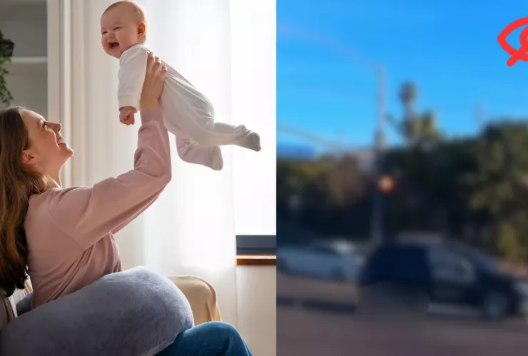 Bebé cae de auto en movimiento y el video desata indignación en California