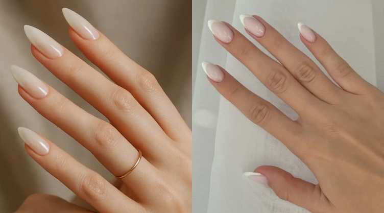 uñas nude lechosas
