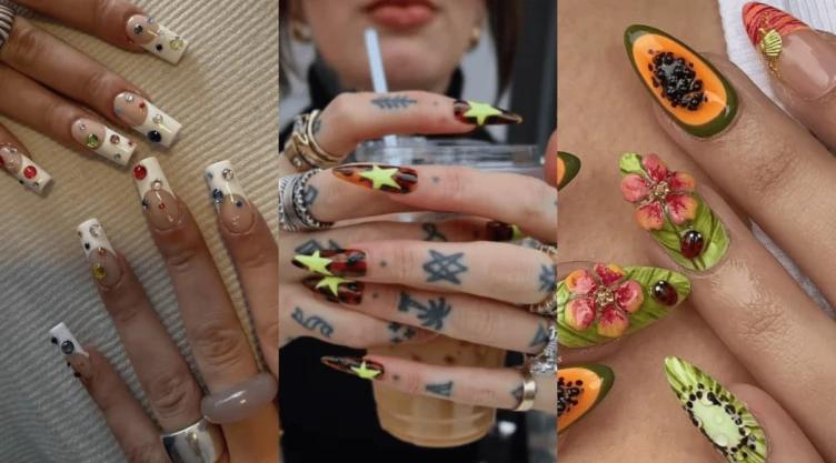‘Funky Nails’ Diseños de uñas ideales para quienes no temen ser el centro de atención.png