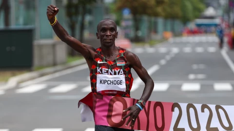 Eliud Kipchoge en Tokyo 2020