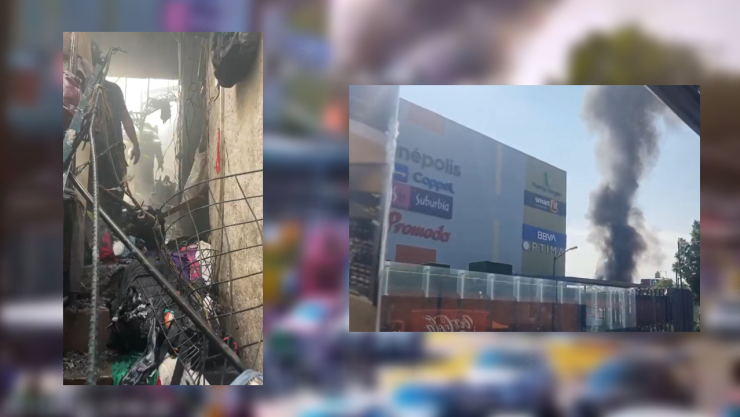 Un incendio en la colonia Providencia se registró hoy.