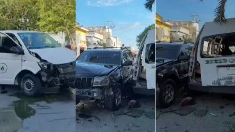 Varios heridos deja FUERTE accidente en la Supermanzana 73 en Cancún
