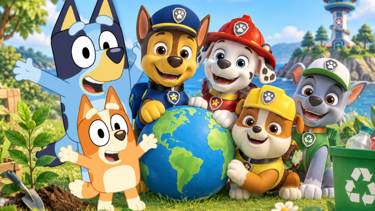 4 episodios de Bluey y Paw Patrol para enseñar a tus hijos sobre el cuidado del medio ambiente