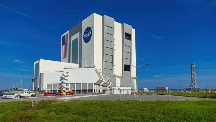 Vista del Centro Espacial Kennedy de la NASA en Florida
