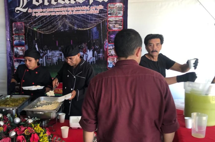 Ricos y deliciosos platillos tuvimos en el centro de acopio