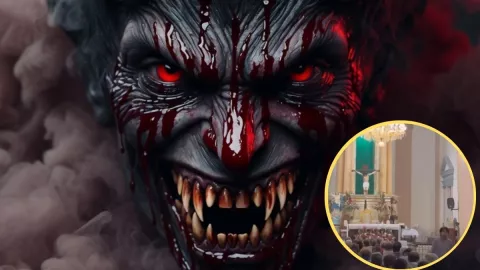 Diablo en iglesia de Veracruz