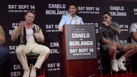 Edgar Berlanga Canelo Álvarez pelea conferencia