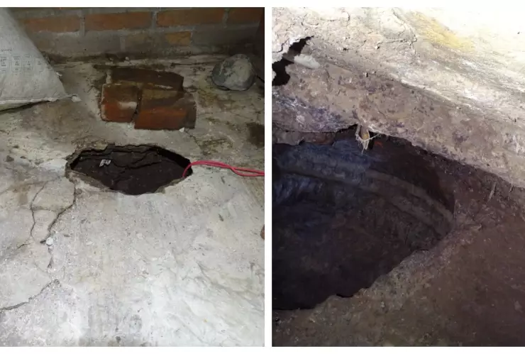 Cenote en la CDMX Tres casas en peligro por socavón en GAM