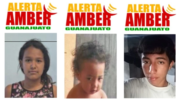 ALERTA AMBER: Buscan con urgencia a tres menores desaparecidos en Guanajuato; familiares temen por su integridad