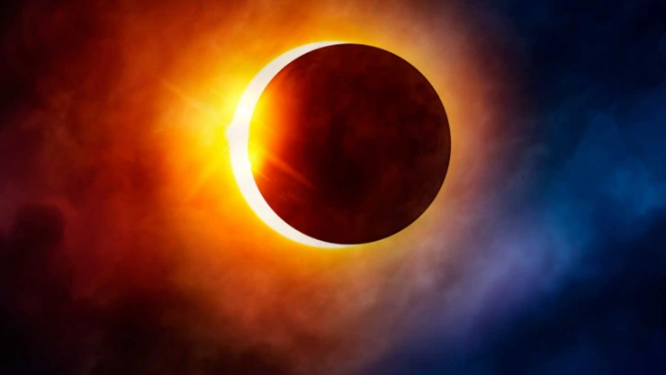 Así se vio el primer eclipse solar total artificial hecho con naves espaciales