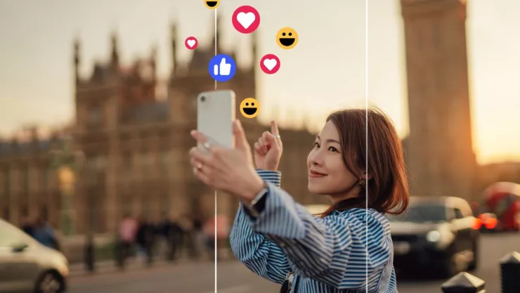 persona tomando un video con su celular