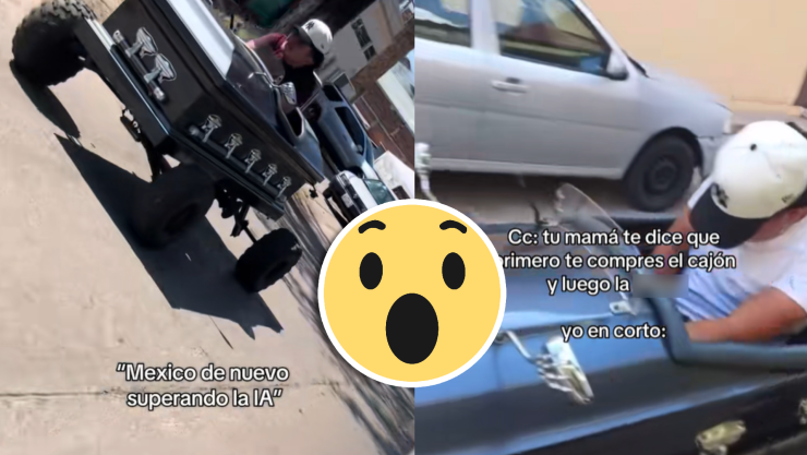VIDEO VIRAL_ ¡México mágico superando a la IA! Convierten ataúd en ‘cuatrimoto’ y causa furor en las redes sociales.webp