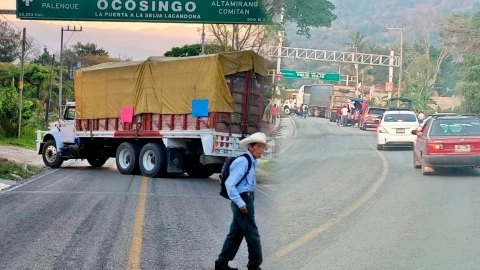 Bloqueo Ocosingo - san Cristóbal de las Casas