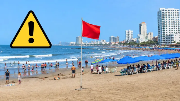 Las playas de Veracruz reciben a miles de visitantes durante las vacaciones de verano