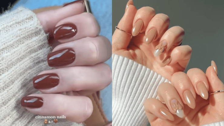 Uñas canela, el diseño de uñas que se está popularizando en el mundo de la moda.png