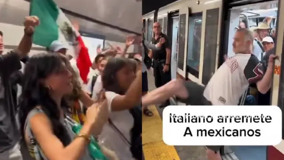 Italiano ataca a patadas a turistas mexicanos en metro de Roma
