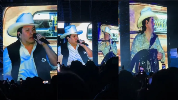 VIDEO Julión Álvarez y Alfredo Olivas interrumpen canción para evitar multar en pleno concierto