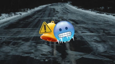 Alerta por hielo negro