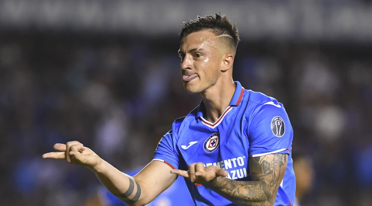 Augusto Lotti festeja gol con Cruz Azul contra Querétaro Jornada 4 Clausura 2023