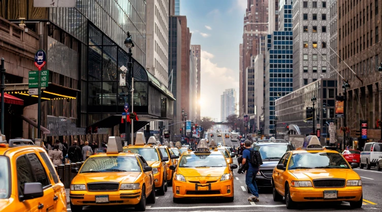 Tráfico en las calles de Nueva York