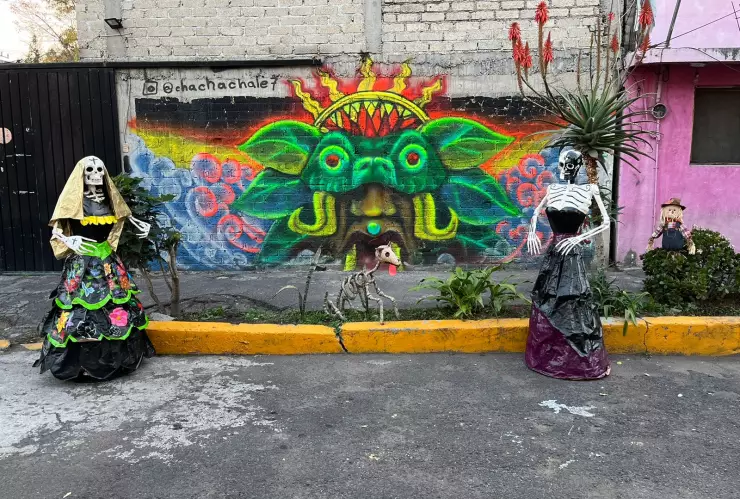 Catrinas gigantes en Tláhuac 2023