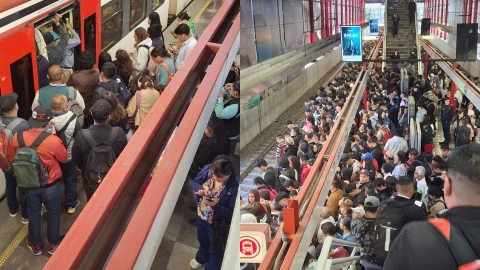 Fuga de gas obliga a suspender el servicio del Tren Suburbano en estación Lechería