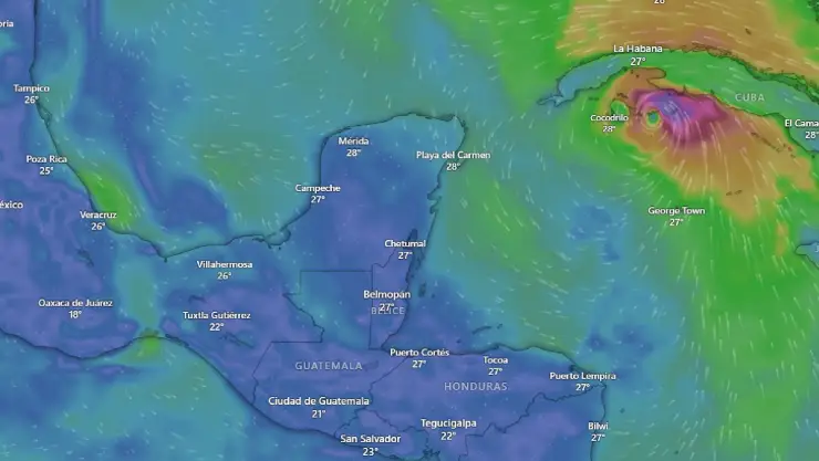 Huracán Rafael_ Esta es su distancia de Yucatán hoy 6 de noviembre de 2024