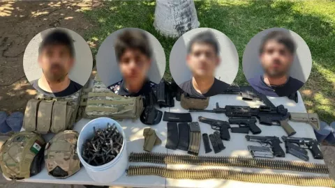 Detienen a cuatro hombres armados en Urbivilla del Prado, Culiacán